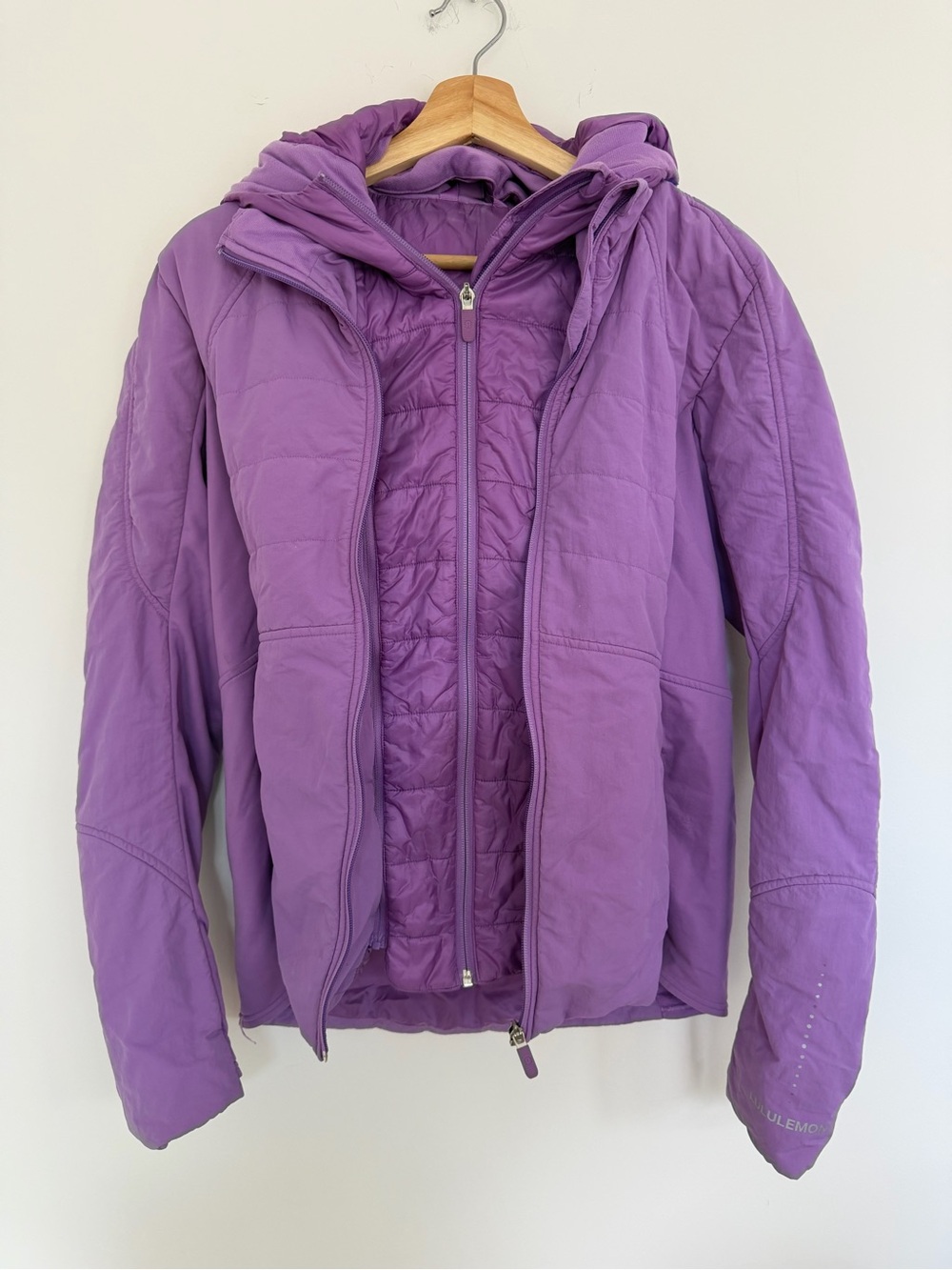 lululemon athletica Lavender Quilted Hooded Puffer Jacket